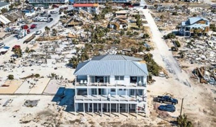 “El palacio de arena”: la casa que resistió al huracán Michael