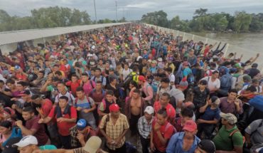 En imágenes, así fue el paso de la caravana migrante a México