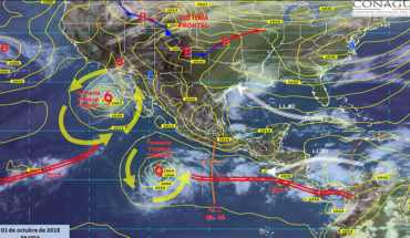 Pronostican tormentas puntuales torrenciales, actividad eléctrica y vientos fuertes en Baja California y Sonora