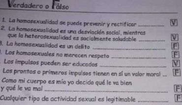 Una docente planteó que la homosexualidad es un delito y que se puede "rectificar"