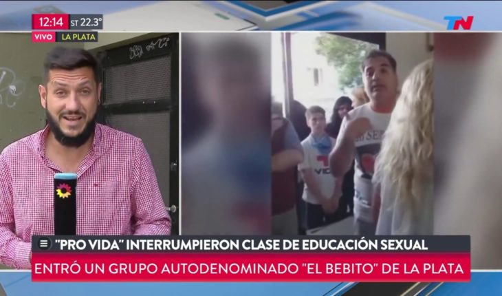 Video: Grupo provida interrumpó una clase de educación sexual en un colegio