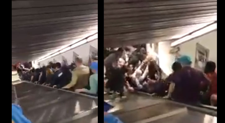 20 personas resultan heridas al venirse abajo una escalera eléctrica en el metro de Roma
