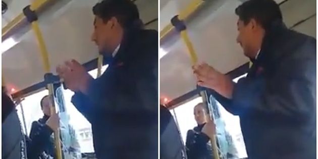 A driver stopped the bus and asked the passengers: "Take care of us all"