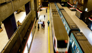 translated from Spanish: Authorities discussed measures to enhance the safety of women in the Metro of Santiago