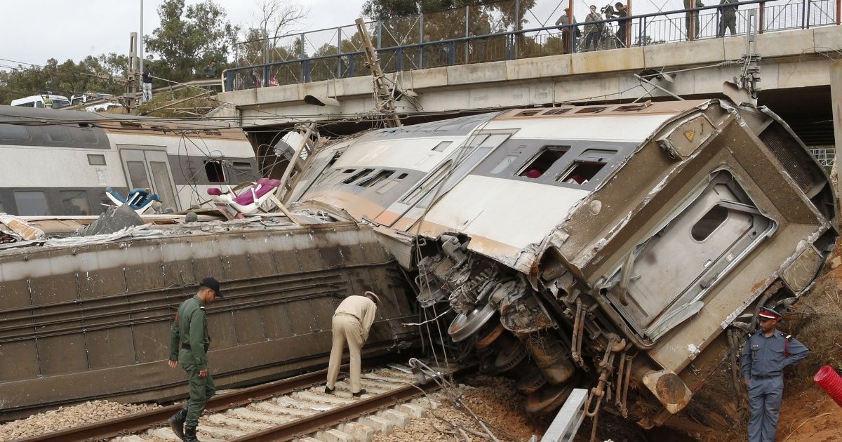 Catástrofe en Marruecos; mueren 7 tras descarrilar tren