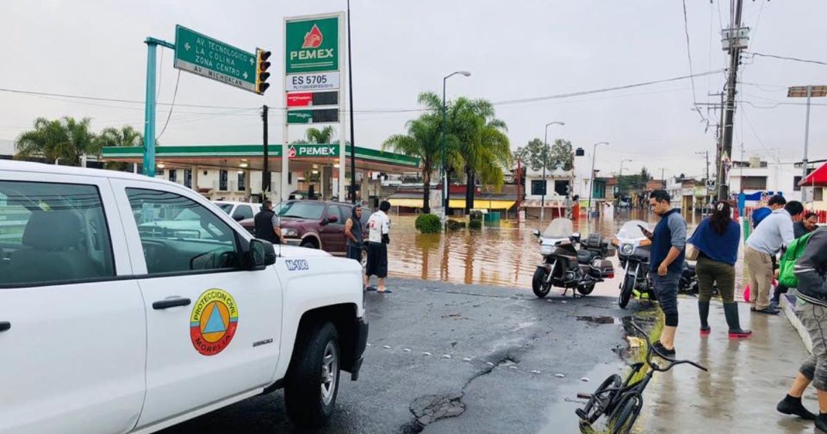 Deja Willa inundaciones y drenes a su máxima capacidad en Morelia