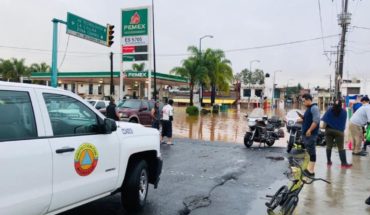 translated from Spanish: Deja Willa inundaciones y drenes a su máxima capacidad en Morelia