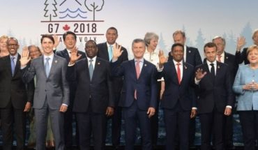 translated from Spanish: G7 Macri sent support for negotiations with the IMF