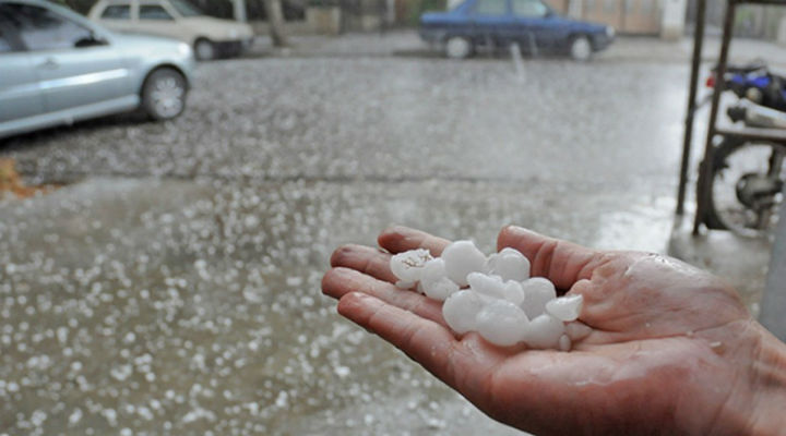 Heavy rains and hail in the South of the country