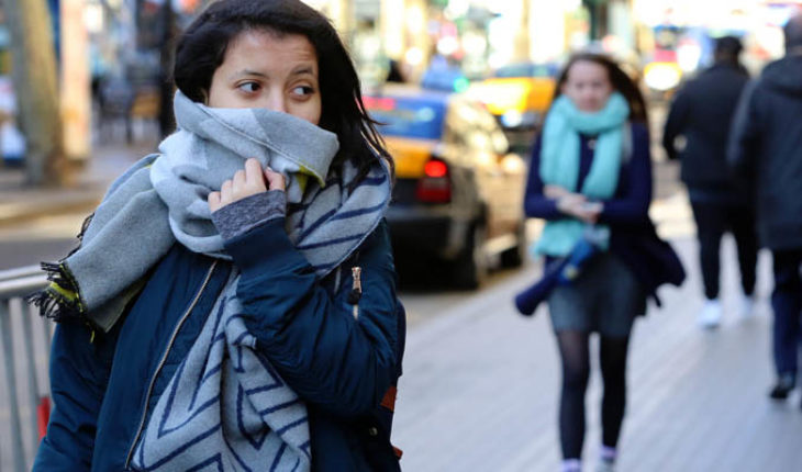 translated from Spanish: Low temperatures are expected in the morning due to the front cold 6 in much of the country
