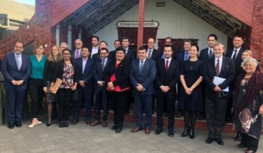 translated from Spanish: Maori people of New Zealand appoints Diego Ancalao as Ambassador of the indigenous world business forum