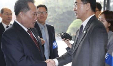 translated from Spanish: Ministers of Koreas discussed details agreed at Summit Seoul, Korea