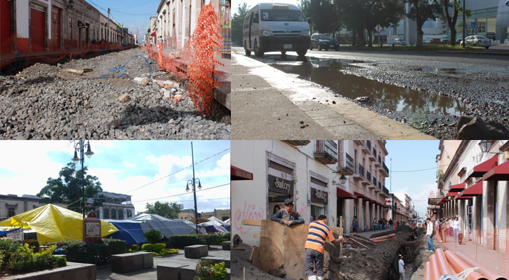 Morelia between potholes, decentralising and unfinished works