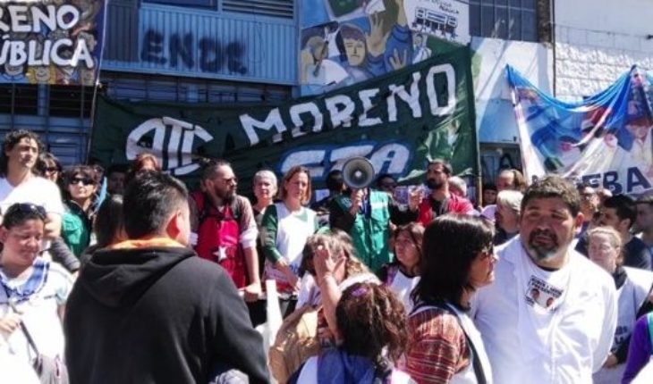 translated from Spanish: Moreno went to two months after the tragic explosion at school