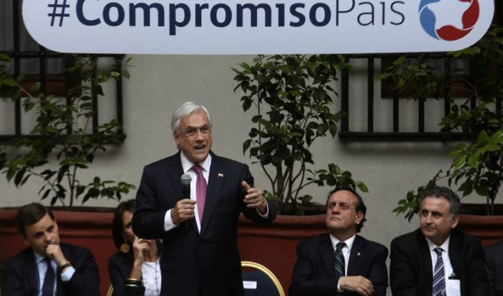 translated from Spanish: Piñera defendió el proyecto “Compromiso País”: “El Estado no está renunciando a su deber”