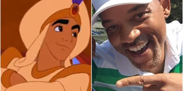 The thrill of Will Smith after revealing the first image of the live action of "Aladdin"