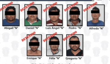 translated from Spanish: They capture 9 suspected members of the CJNG in Tabasco