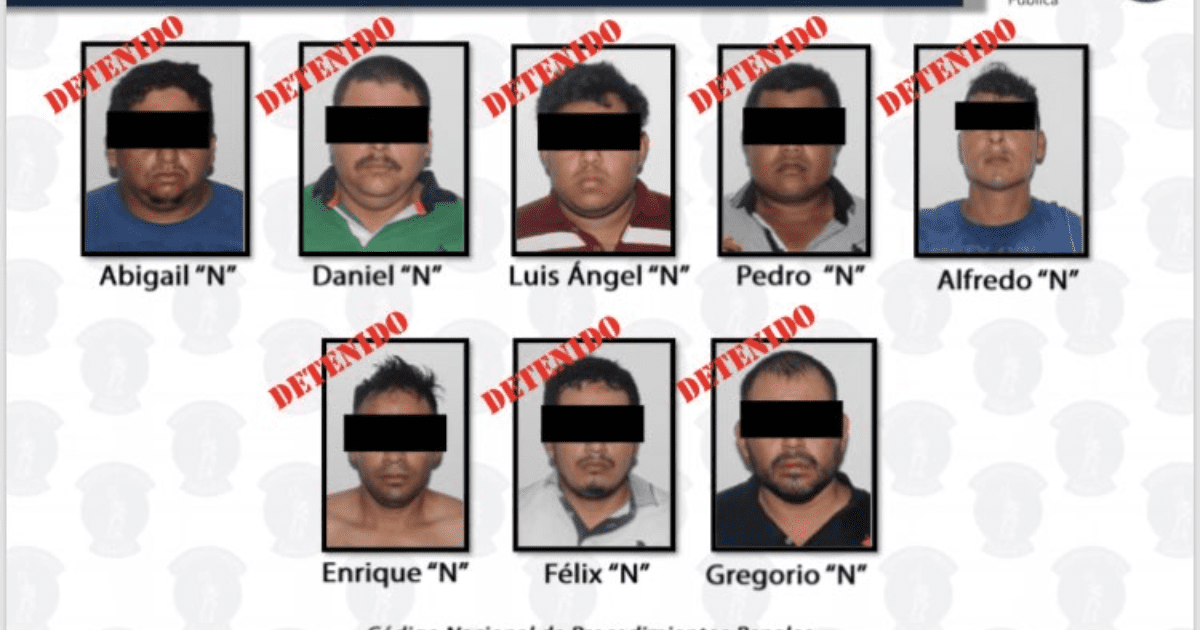 They capture 9 suspected members of the CJNG in Tabasco
