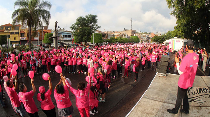 They do race against breast cancer in La Piedad, Michoacán