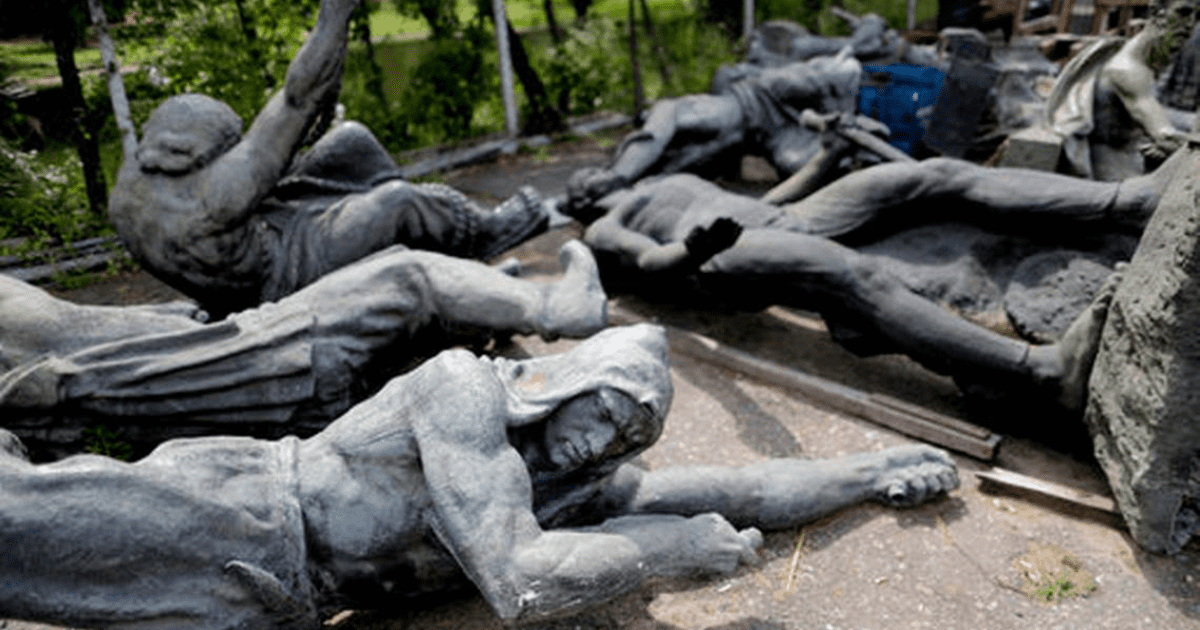 "Hospital" atiende estatuas víctimas de vandalismo