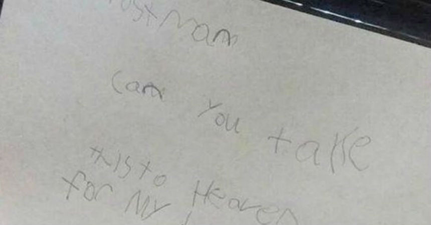 La conmovedora respuesta que recibió un niño tras mandar una carta "al cielo" para su padre