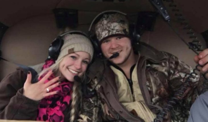 Pareja murió en un accidente de helicóptero dos horas después de casarse