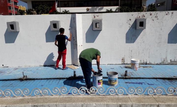 Salvadoreños agradecen a Tapachula el apoyo realizando brigadas de limpieza