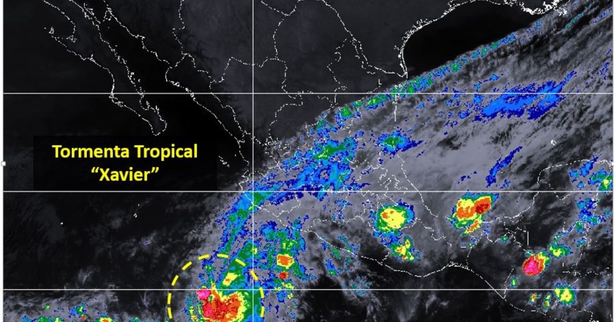 Se forma la tormenta tropical 'Xavier' en el Pacífico