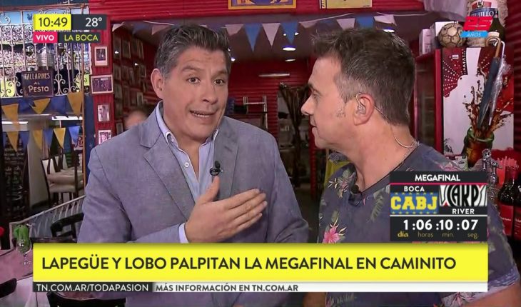 Video: Lobo y Llapegüe palpitan la Megafinal en La Boca