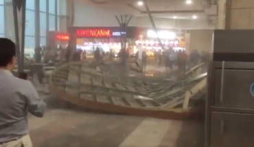 Videos muestran cómo cae techo falso en Mall Florida Center