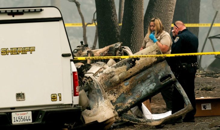 translated from Spanish: 631 missing and 66 killed in fire in California