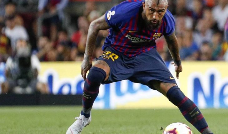 translated from Spanish: Arturo Vidal was part of agonizing victory over Rayo Vallecano FC Barcelona