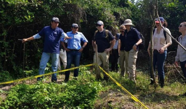 translated from Spanish: Authorities have located remains of 190 people in the lagoon, Veracruz