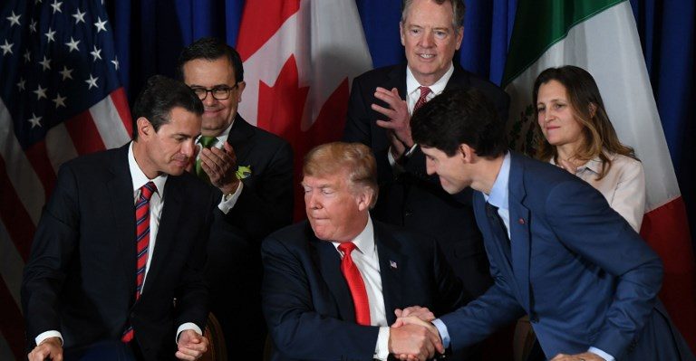 En su último día, Peña firma el T-MEC junto a Trump y Trudeau