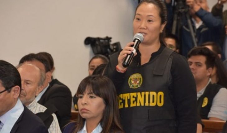 translated from Spanish: Keiko Fujimori said that prison was arbitrary and asks his father to resist