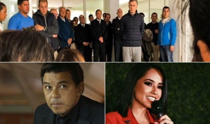 translated from Spanish: Macri in homage to the ARA San Juan, concern for the son of Menem, spoke Gallardo, Becky G empowered, and more…
