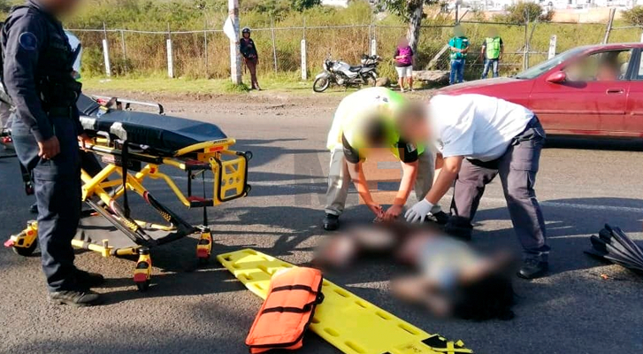 Mujer atropellada en la Morelia-Quiroga muere en el Hospital Civil