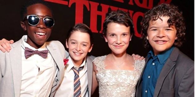 "Stranger Things" protagonists met in a night of terror watch the video!