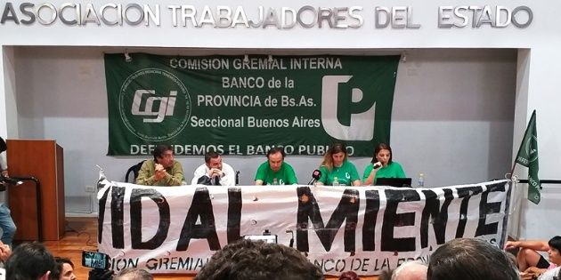 Workers of the Banco Provincia criminally told Vidal for diverting funds