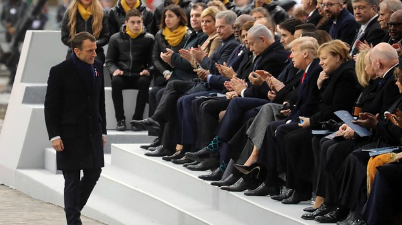 World leaders commemorated the 100th anniversary of the end of the first World War