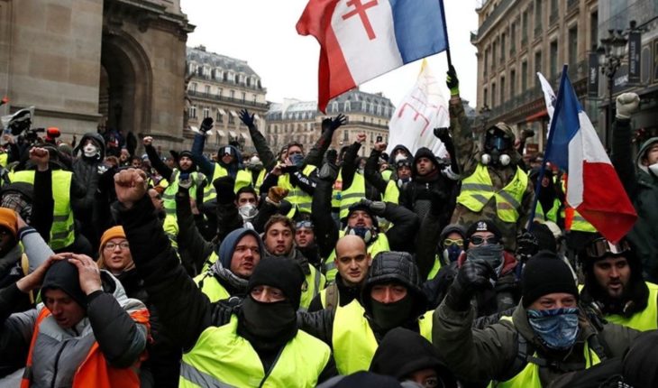 150 detenidos en la quinta marcha de “chalecos amarillos” en Francia