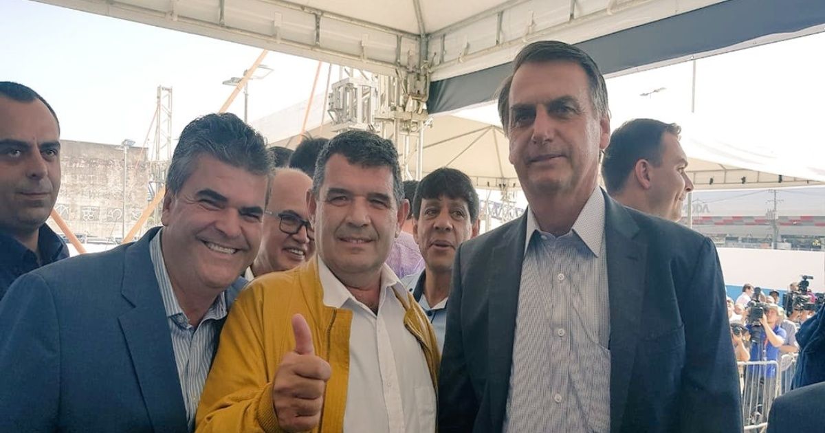 Alfredo Olmedo y Jair Bolsonaro, juntos en Brasil