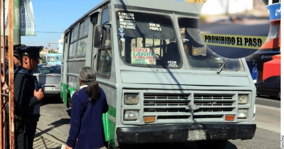 Chófer transporte público es asesinado a cuchilladas tras asalto en CDMX