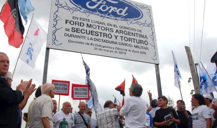 Civiles y dictadura: condenaron a ex directivos de la empresa Ford