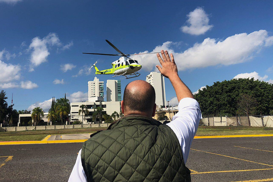 Entrega Enrique Alfaro helicóptero al SAMU de Jalisco