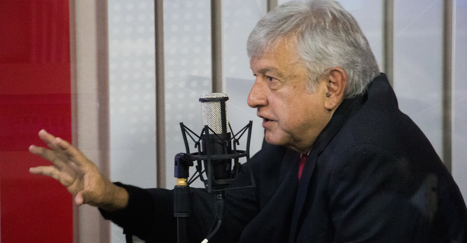 López Obrador en entrevista radiofónica