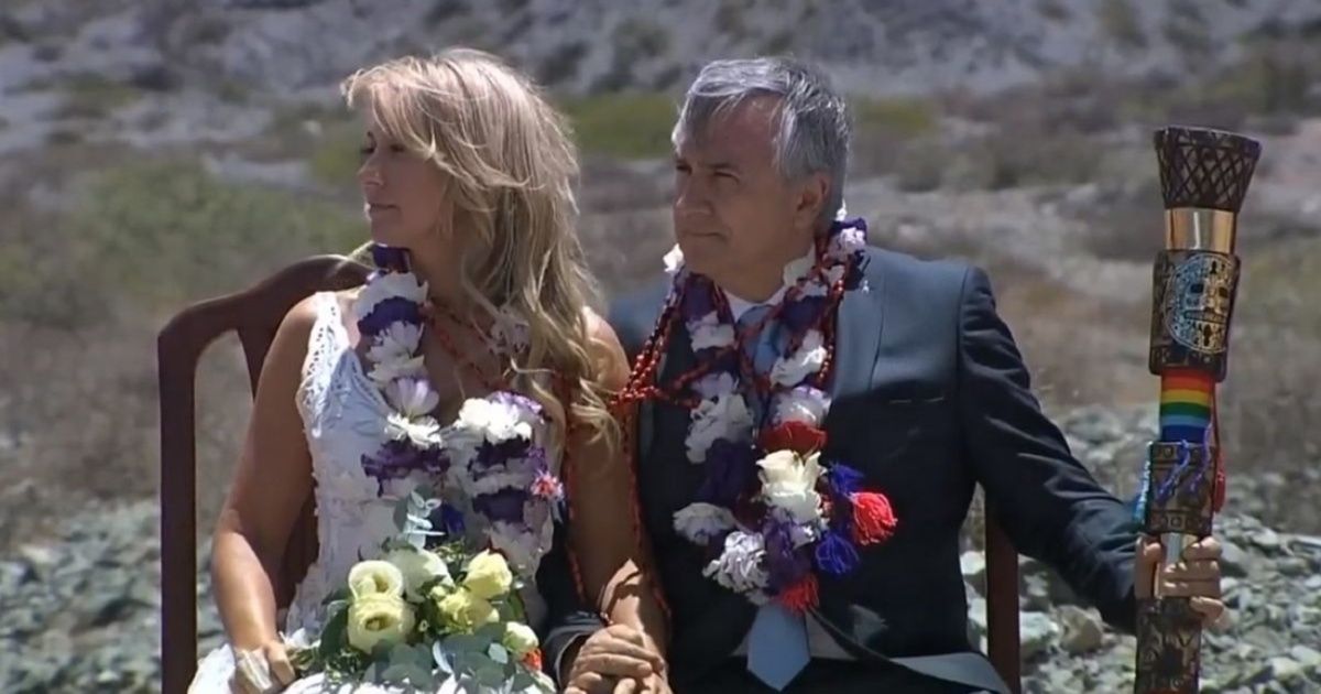 Gerardo Morales se casó con una abogada peronista en un ritual indígena
