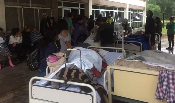 Incendio, humo, caos y 180 evacuados en el Hospital Oñativia