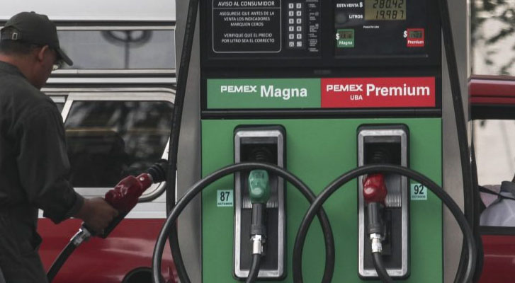 Precios vigentes de gasolina y diésel para hoy