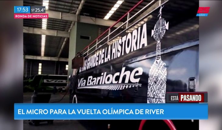 Video: Así es el micro descapotable de River para los festejos en el Monumental